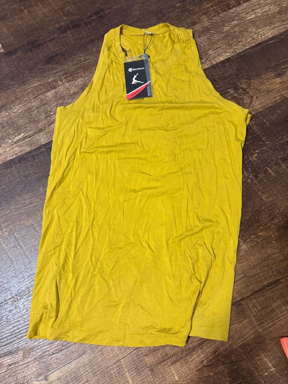 Backcountry Women’s Mustard Yellow Tank Top - Athletic Racer all Sleeveless Tee